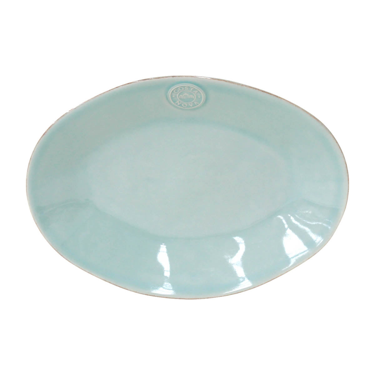 201295 Costa Nova Nova Turquoise Oval Platter 290x214mm  Tomkin Australia Hospitality Supplies