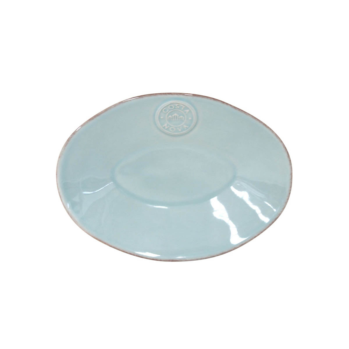 201296 Costa Nova Nova Turquoise Oval Platter 200x145mm  Tomkin Australia Hospitality Supplies