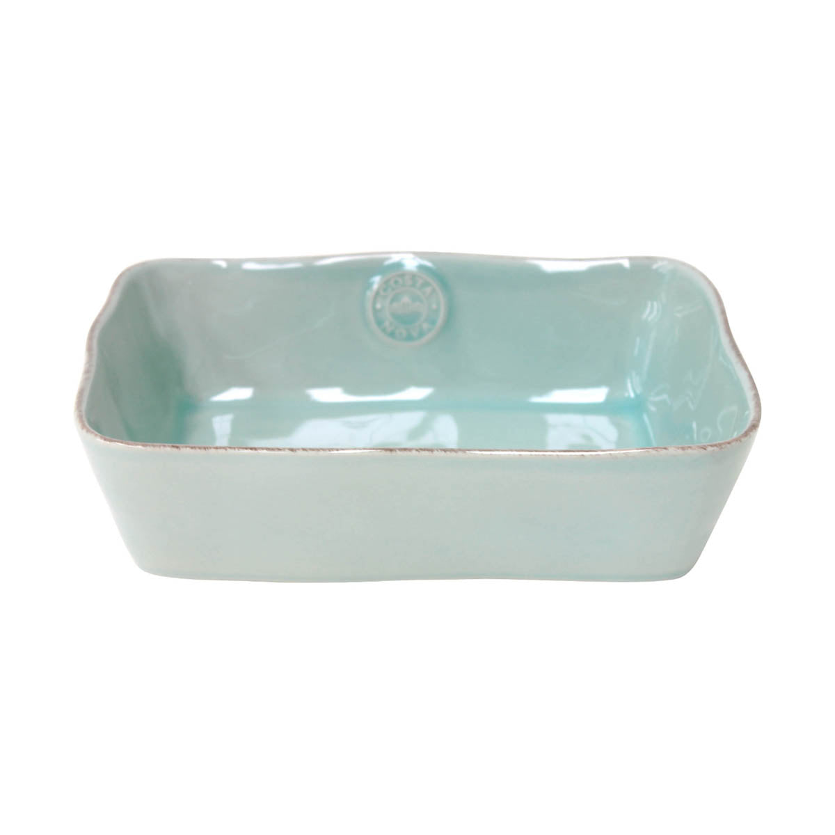 201300 Costa Nova Nova Turquoise Rectanglular Baker 257x186mm Tomkin Australia Hospitality Supplies