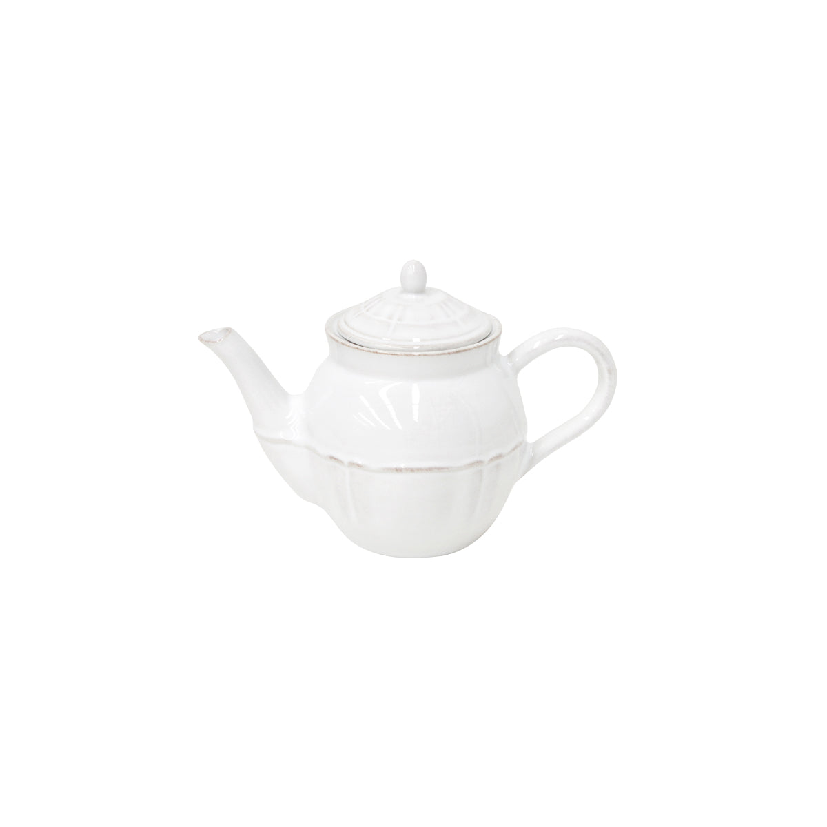 300011 Costa Nova Alentejo White Teapot 510ml Tomkin Australia Hospitality Supplies