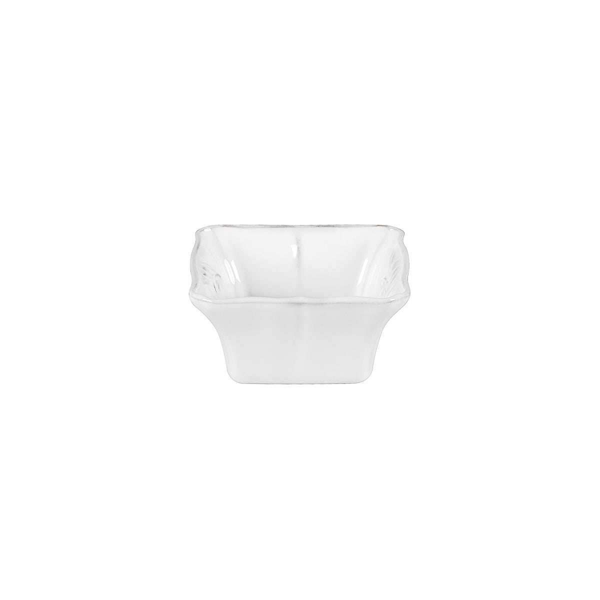 300015 Costa Nova Alentejo White Square Bowl 123mm / 360ml Tomkin Australia Hospitality Supplies