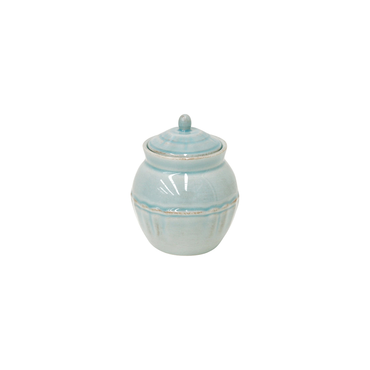 300063 Costa Nova Alentejo Turquoise Sugar Bowl 390ml Tomkin Australia Hospitality Supplies