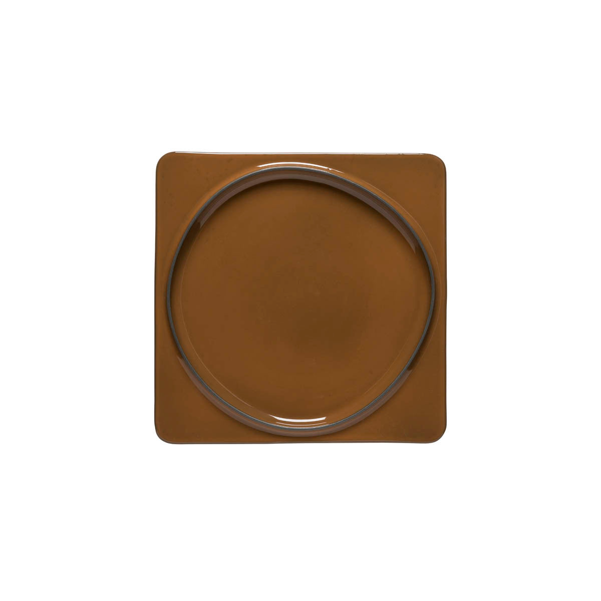 300114 Costa Nova Âmbar Dark Caramel Square Plate 271x271mm Tomkin Australia Hospitality Supplies