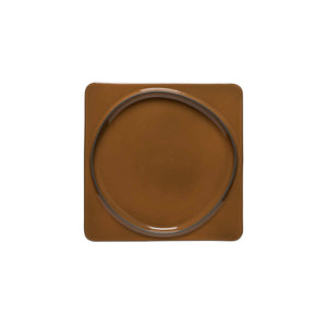 Ambar Dark Caramel Square Plate 271x271mm