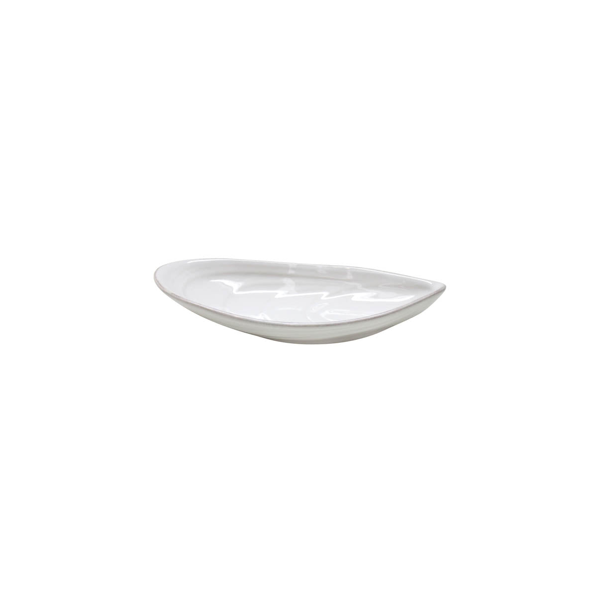 300128 Costa Nova Aparte White Oval Tray 189x82mm Tomkin Australia Hospitality Supplies
