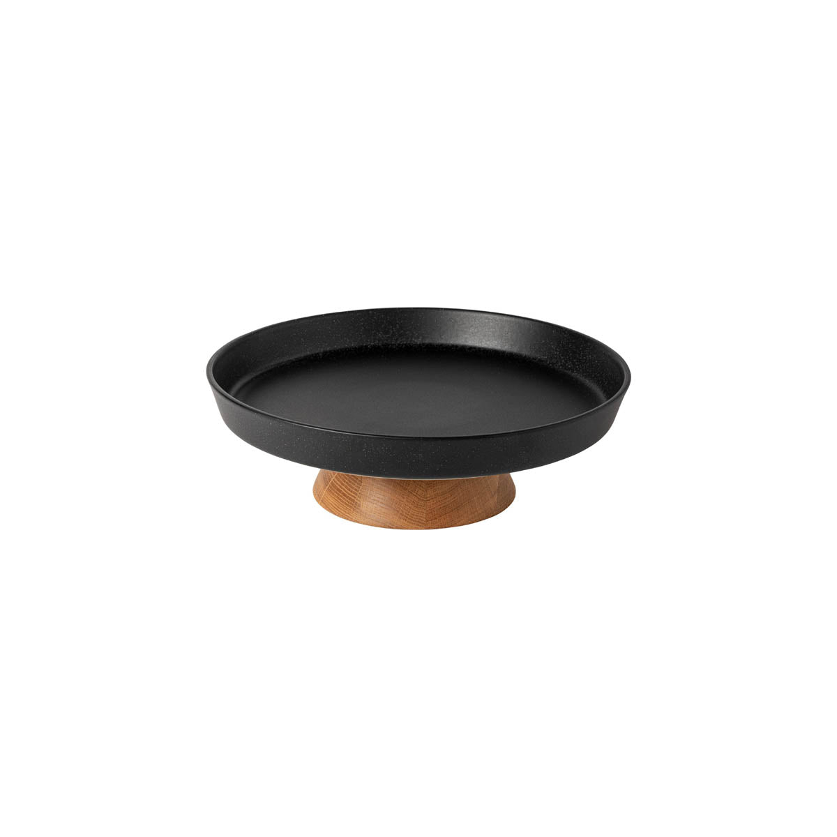 300300 Costa Nova Boutique Constellation Black Footed Centrepiece Plate 325mm Tomkin Australia Hospitality Supplies
