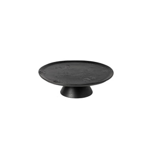 Boutique Black Moon Round Footed Plate 283mm