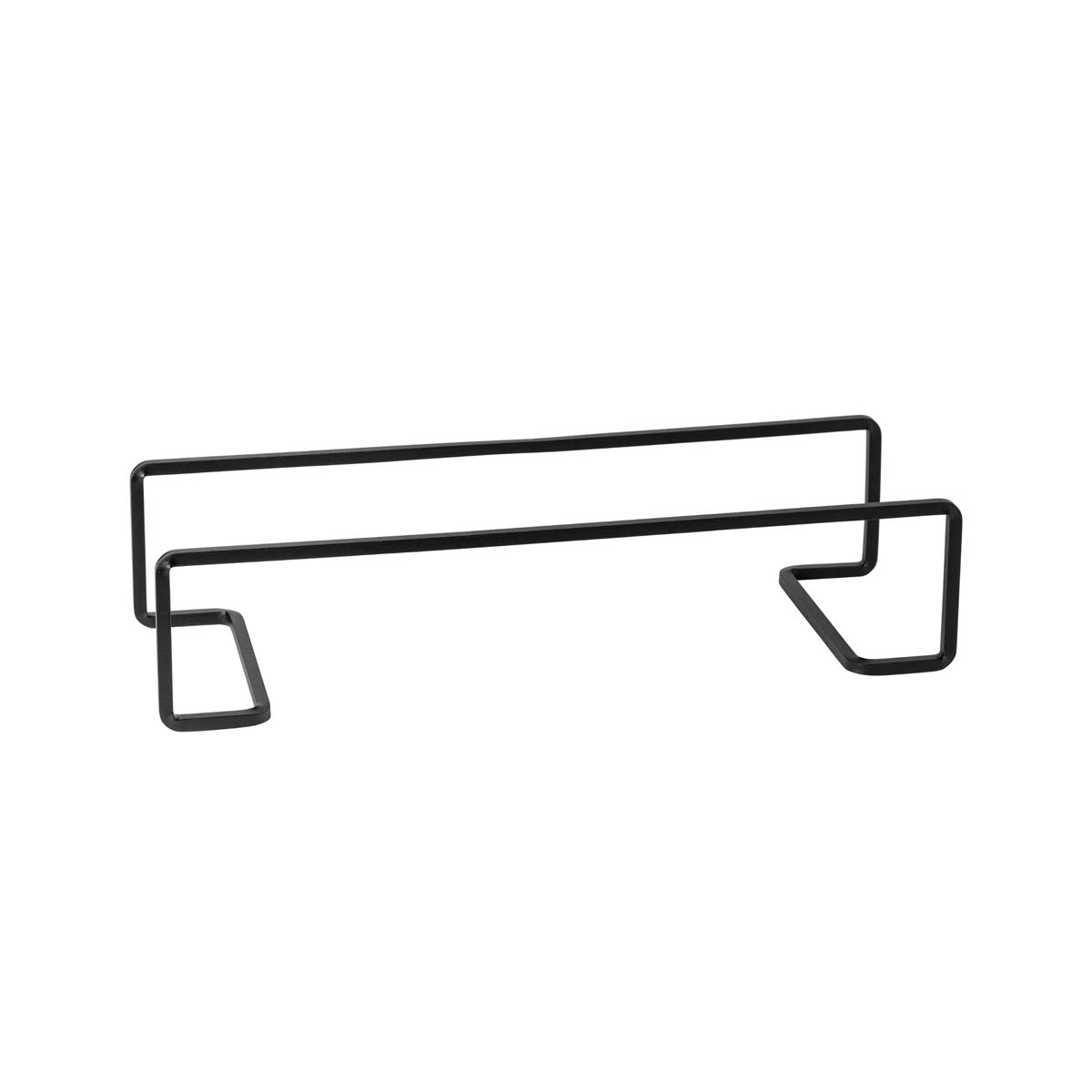 300341 Costa Nova Boutique Black Metallic Low Rectangular Riser 360x130mm Tomkin Australia Hospitality Supplies