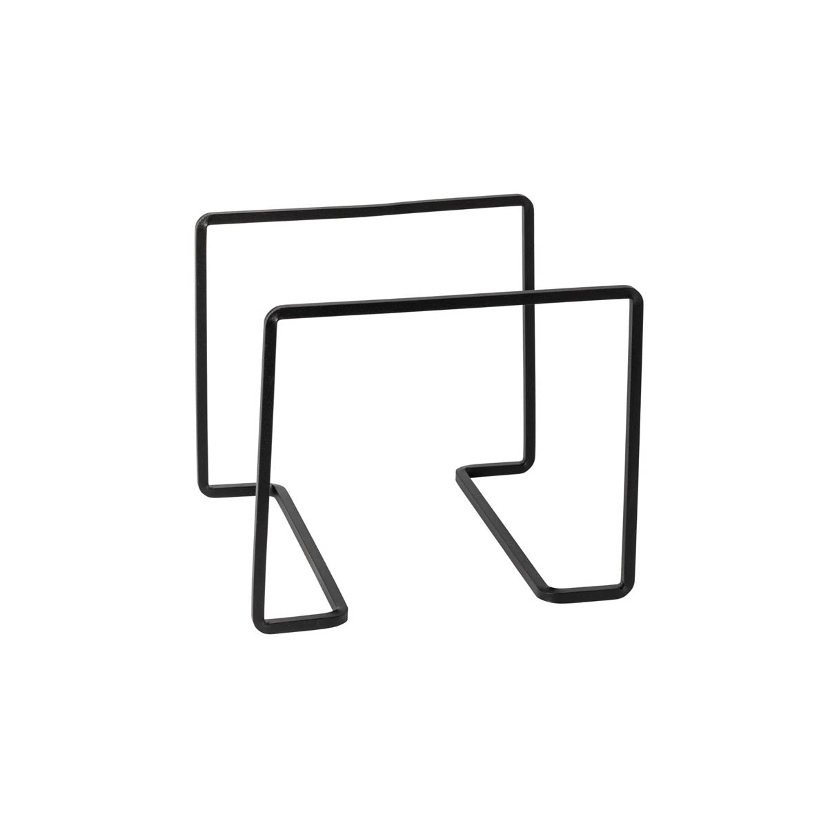 300344 Costa Nova Boutique Black Metallic High Square Riser 200x200mm Tomkin Australia Hospitality Supplies