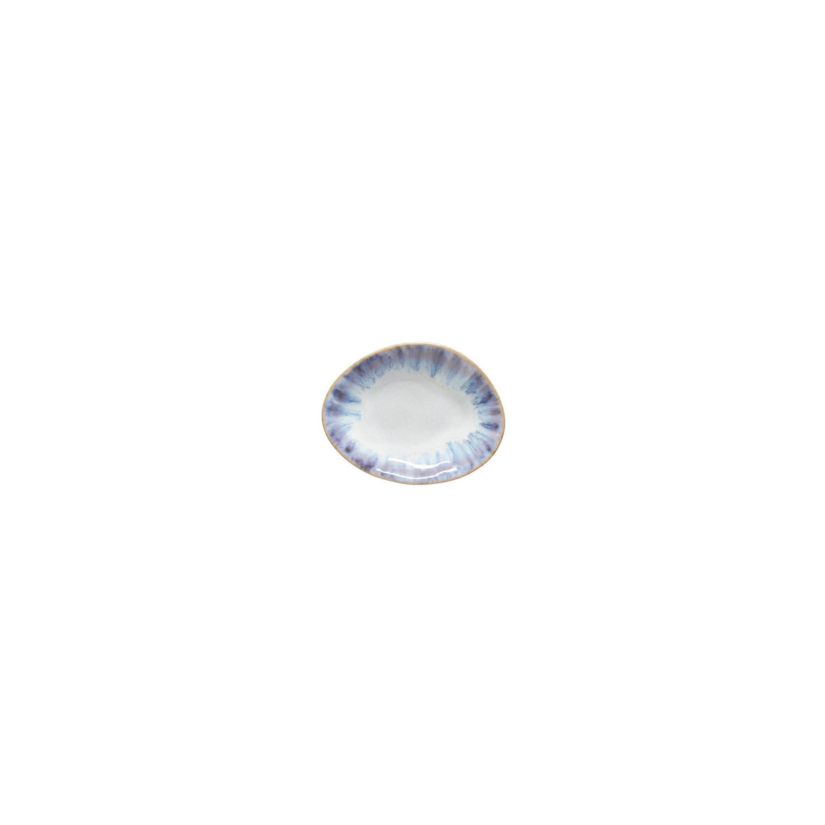 300389 Costa Nova Brisa Ria Blue Oval Plate 144x88mm Tomkin Australia Hospitality Supplies
