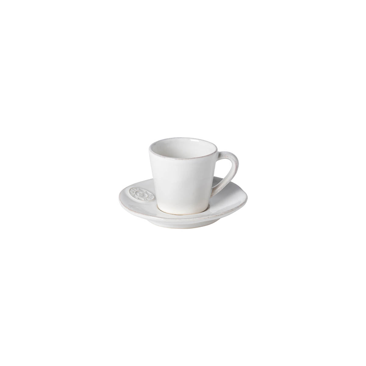 301240 Costa Nova Nova White Coffee Cup & Saucer Set 70ml  Tomkin Australia Hospitality Supplies
