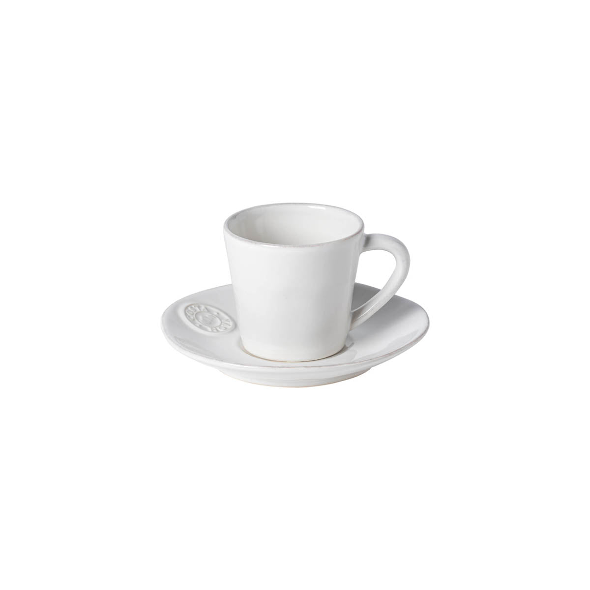 301241 Costa Nova Nova White Tea Cup & Saucer Set 190ml Tomkin Australia Hospitality Supplies