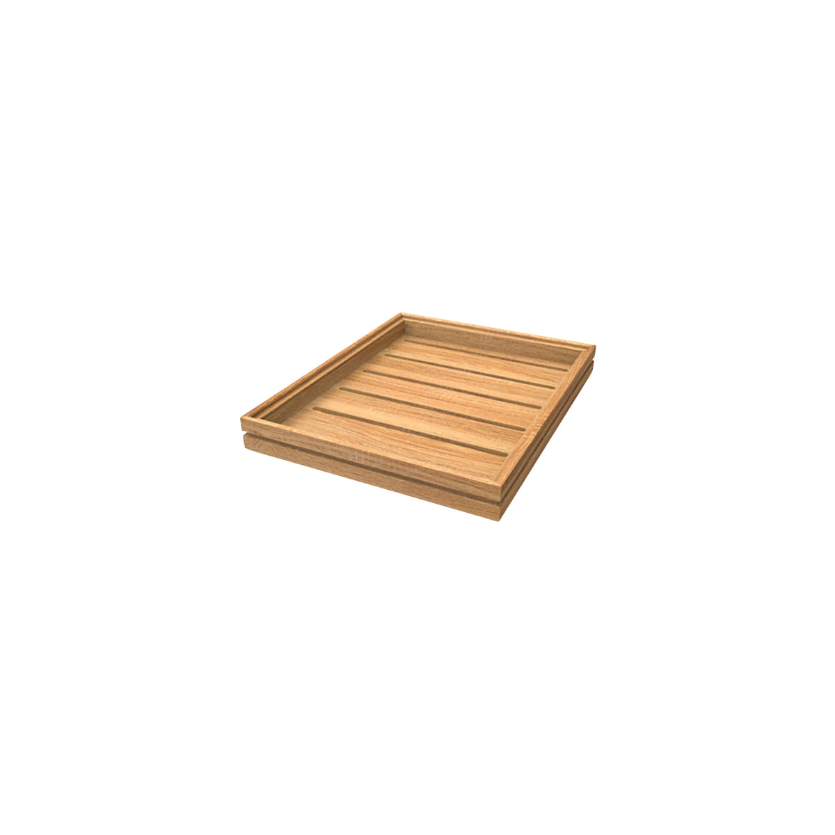 CRASTERBUFR002 Craster Craster Flow Oak Tray Tall 1/2 Size 325x265x40mm Tomkin Australia Hospitality Supplies