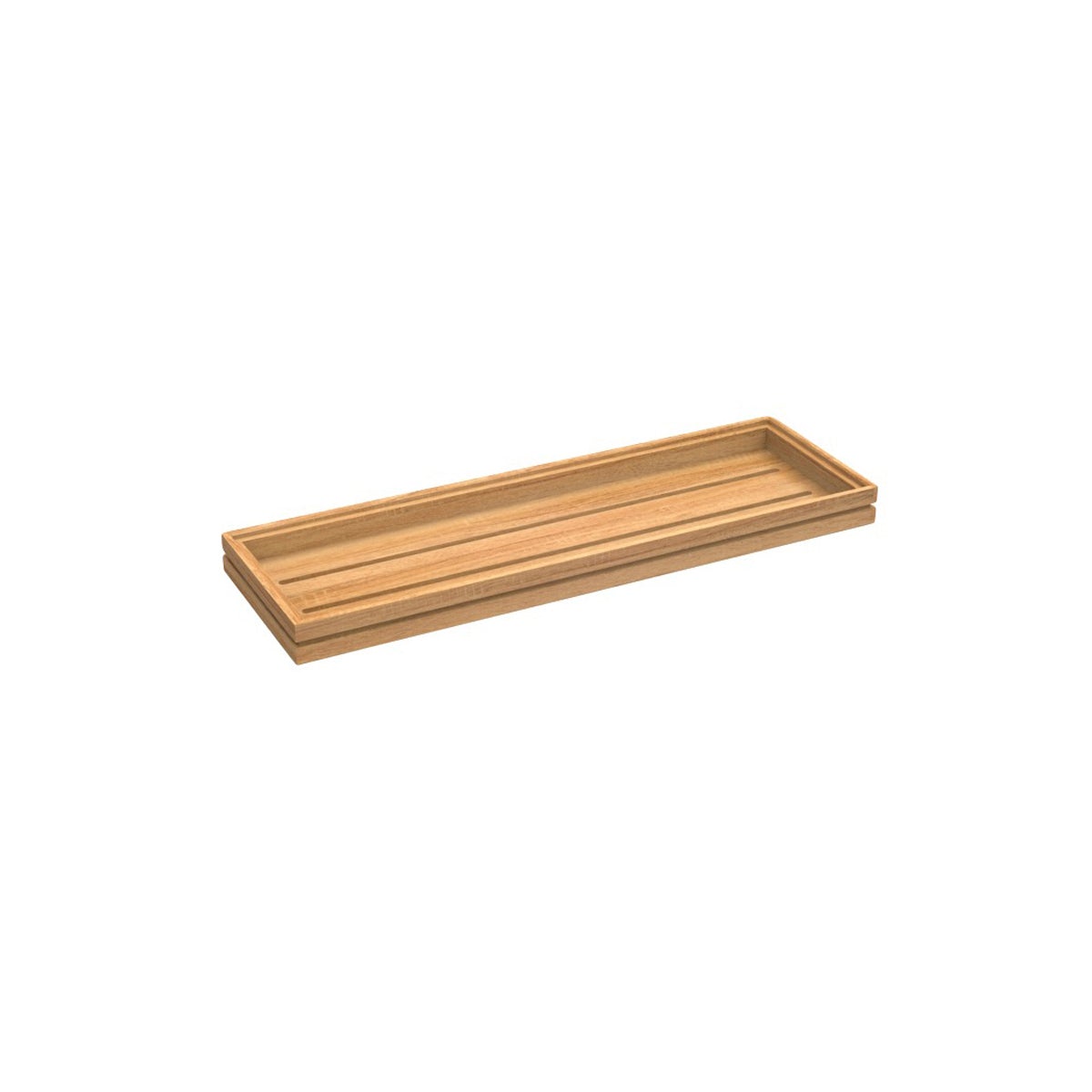 CRASTERBUFR004 Craster Craster Flow Oak Tray Tall 2/4 Size 530x162x40mm Tomkin Australia Hospitality Supplies