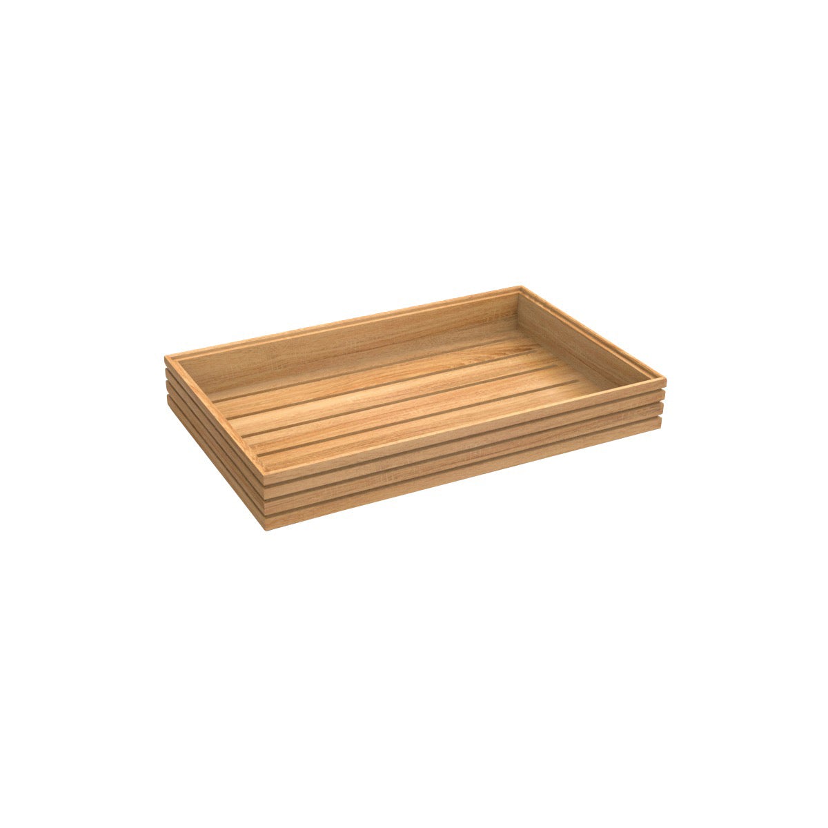 CRASTERBUFR006 Craster Craster Flow Oak Tray Tall 1/1 Size 530x325x75mm Tomkin Australia Hospitality Supplies