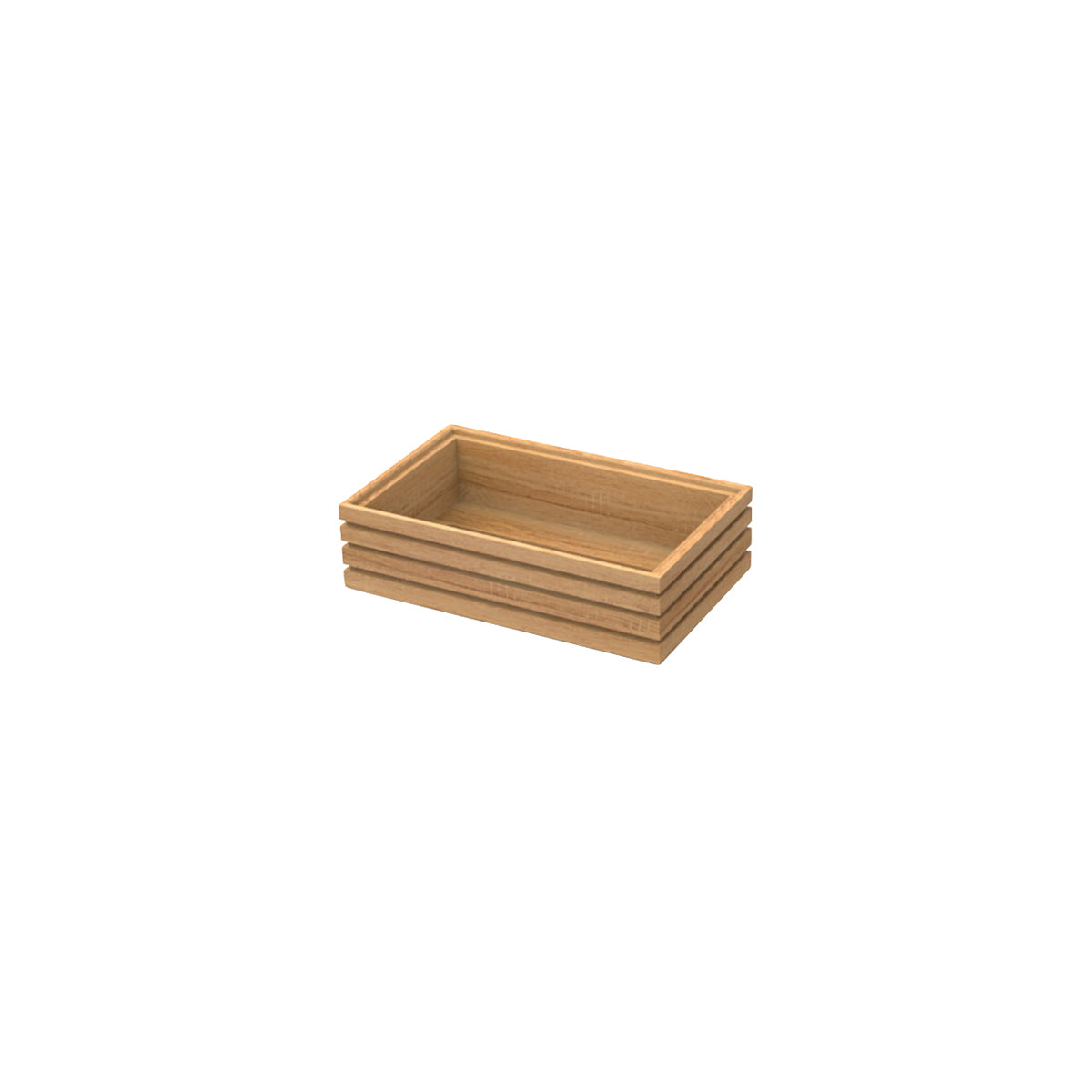 CRASTERBUFR008 Craster Craster Flow Oak Tray Tall 1/4 Size 265x162x75mm Tomkin Australia Hospitality Supplies
