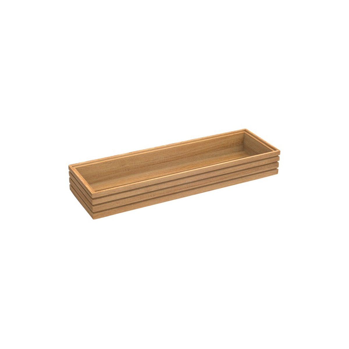 CRASTERBUFR022 Craster Craster Flow Oak Tray Tall 2/4 Size 530x162x75mm Tomkin Australia Hospitality Supplies