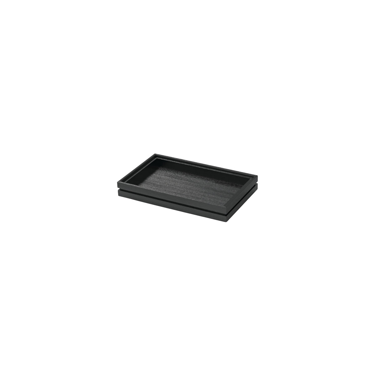 CRASTERBUFR033 Craster Craster Flow Black Tray Tall 1/4 Size 265x162x40mm Tomkin Australia Hospitality Supplies