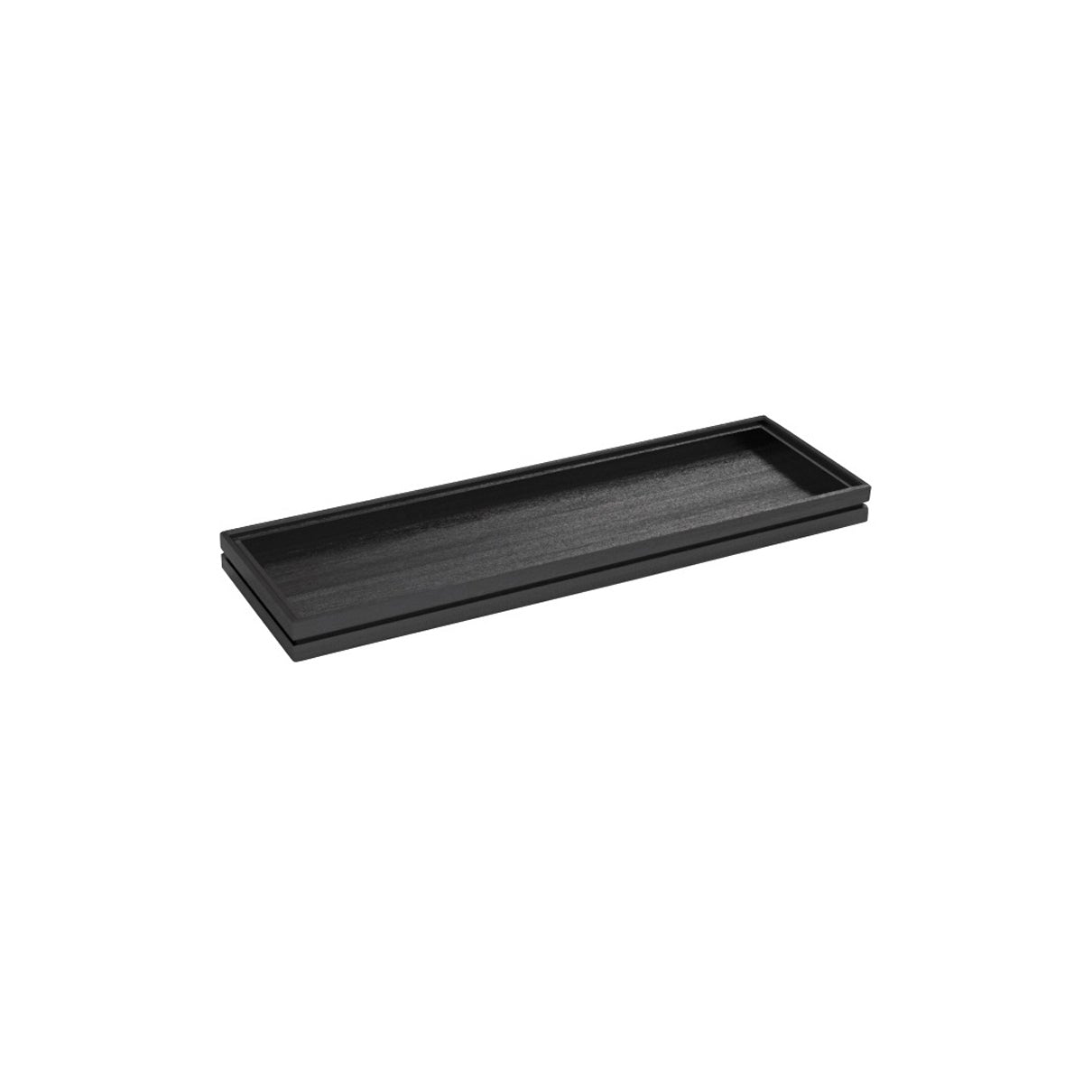 CRASTERBUFR034 Craster Craster Flow Black Tray Tall 2/4 Size 530x162x40mm Tomkin Australia Hospitality Supplies