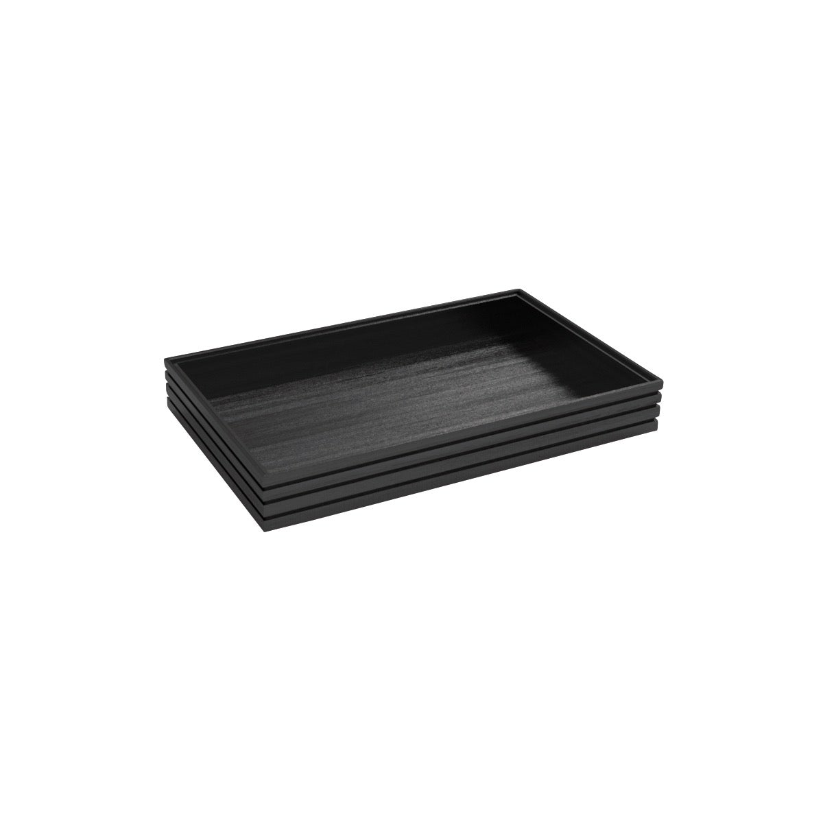 CRASTERBUFR036 Craster Craster Flow Black Tray Tall 1/1 Size 530x325x75mm Tomkin Australia Hospitality Supplies