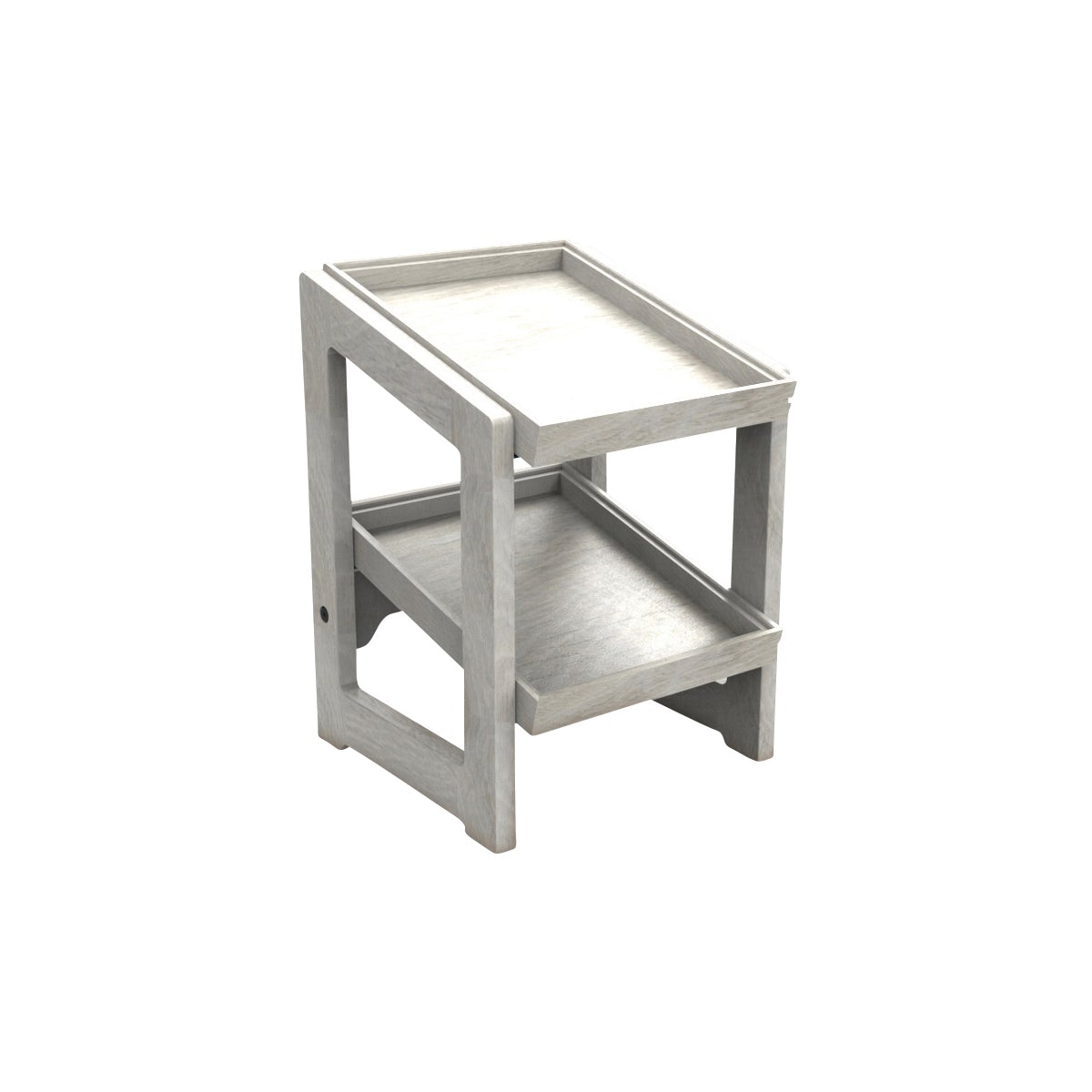 CRASTERBURS041 Craster Craster Flow White Two Tier Stand 1/2 Size with 2 CRASTERBUFR042 Trays 309x323x441mm Tomkin Australia Hospitality Supplies