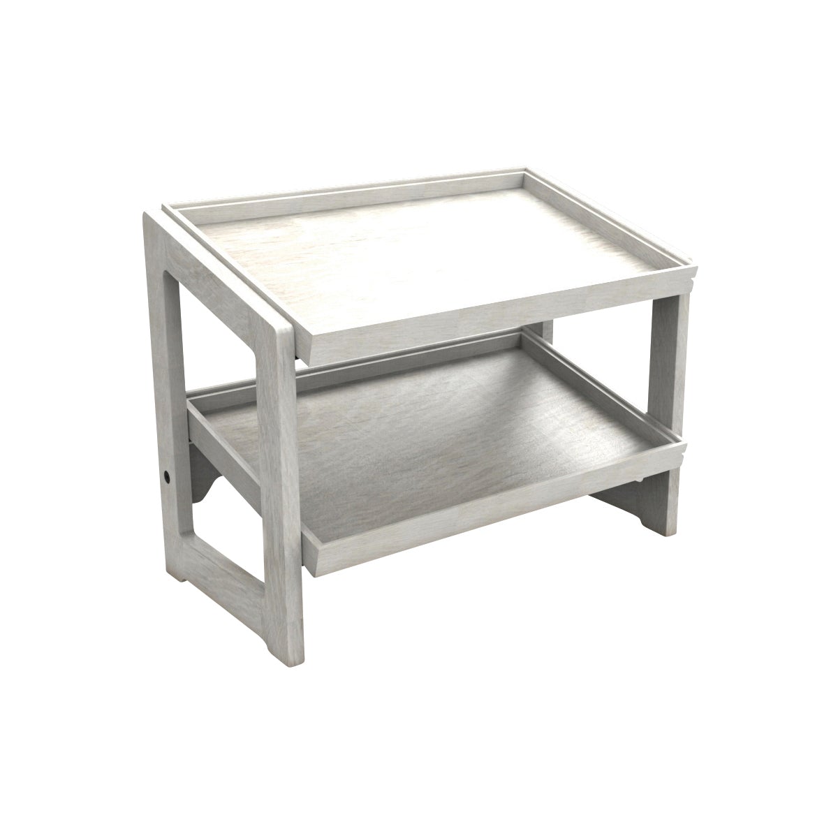 CRASTERBURS042 Craster Craster Flow White Two Tier Stand 1/1 Size with 2 CRASTERBUFR041 Trays 574x323x441mm Tomkin Australia Hospitality Supplies