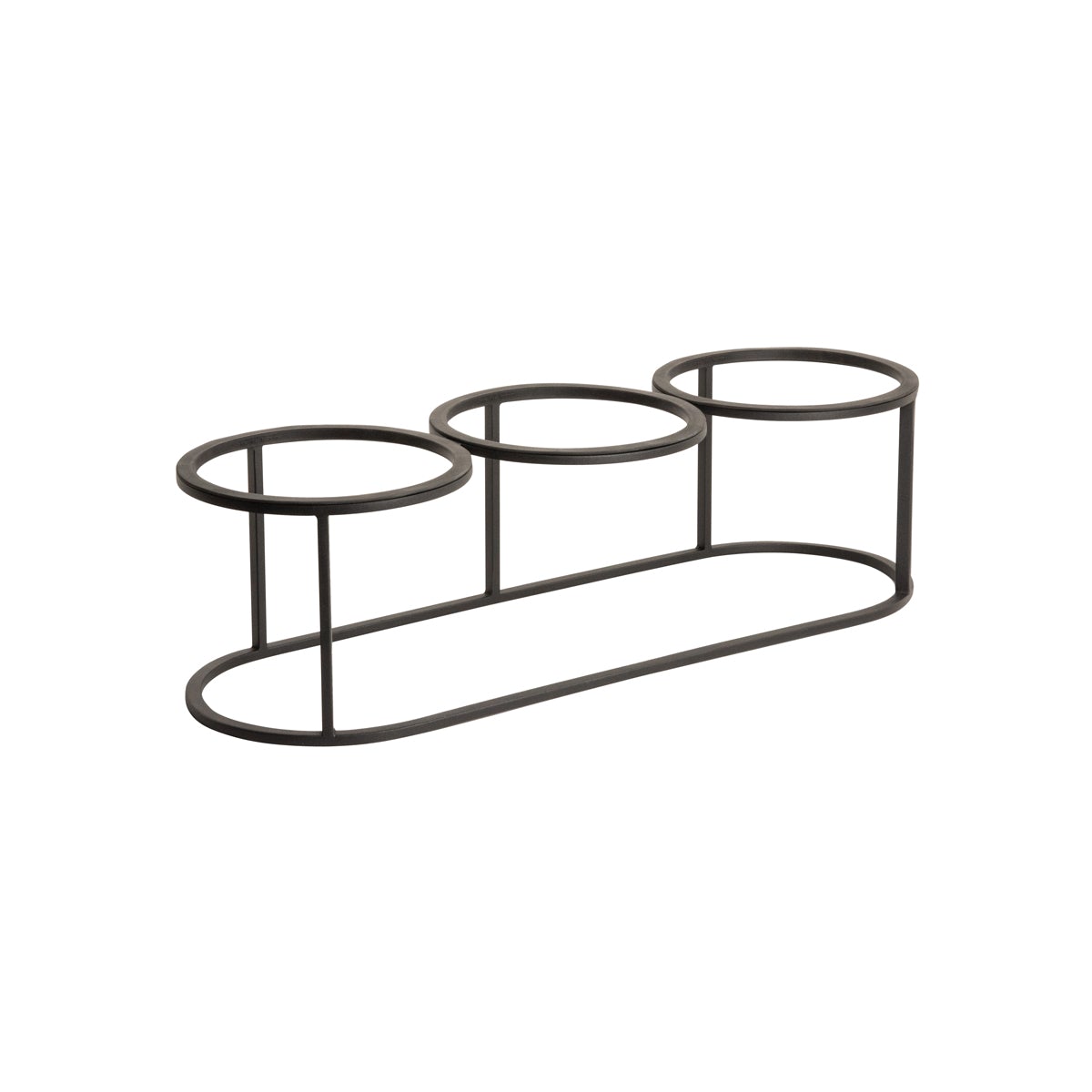 CRASTERBUTR021 Craster Craster Tilt Frame Triple Powdercoated Black 662x218x180mm Tomkin Australia Hospitality Supplies