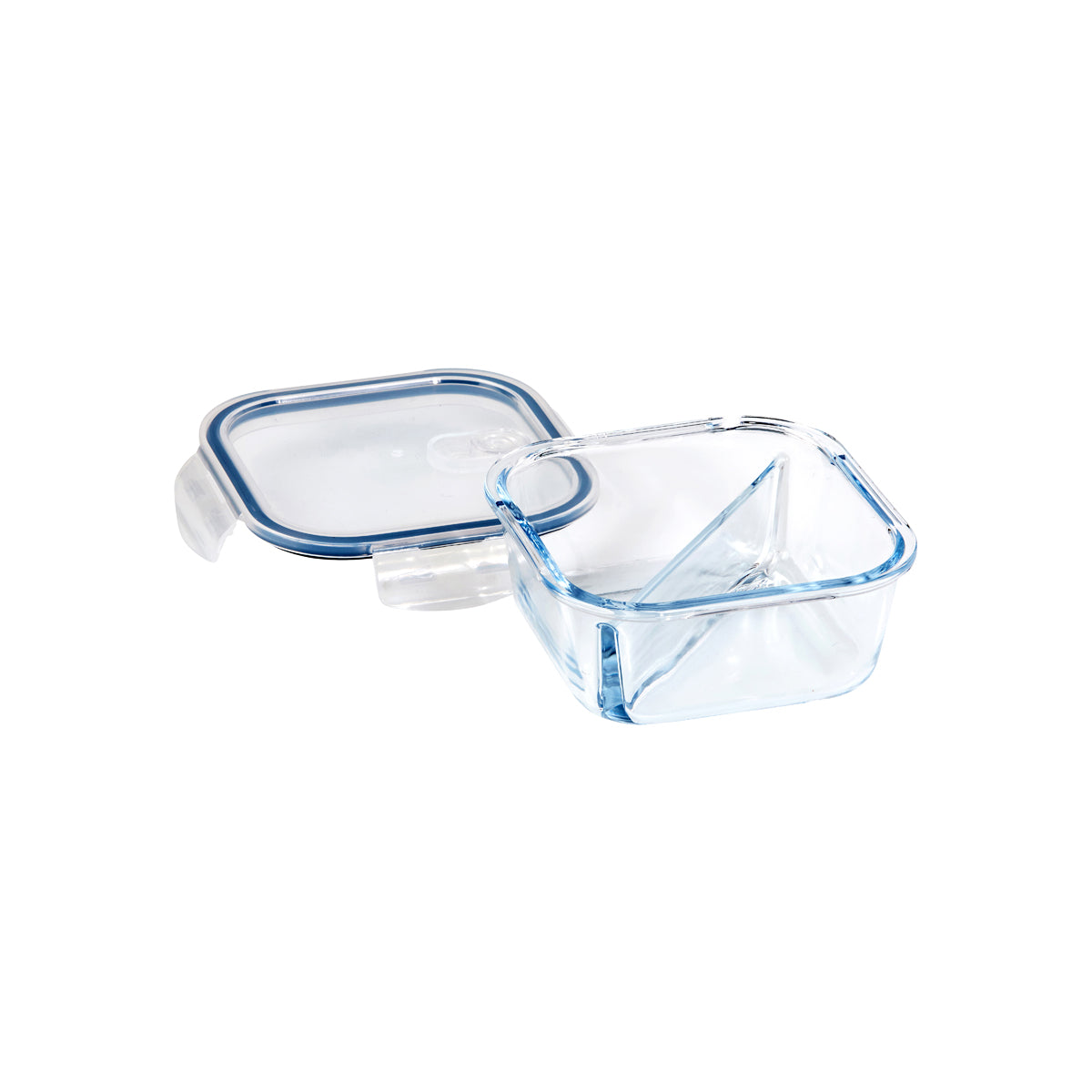 Eterna Glass Containers 2 Divider Square 780ml | Tomkin Australia