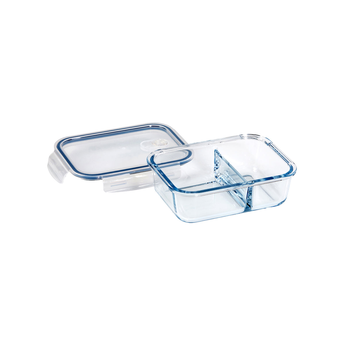 Eterna Glass Containers 2 Divider Rectangular 930ml | Tomkin Australia