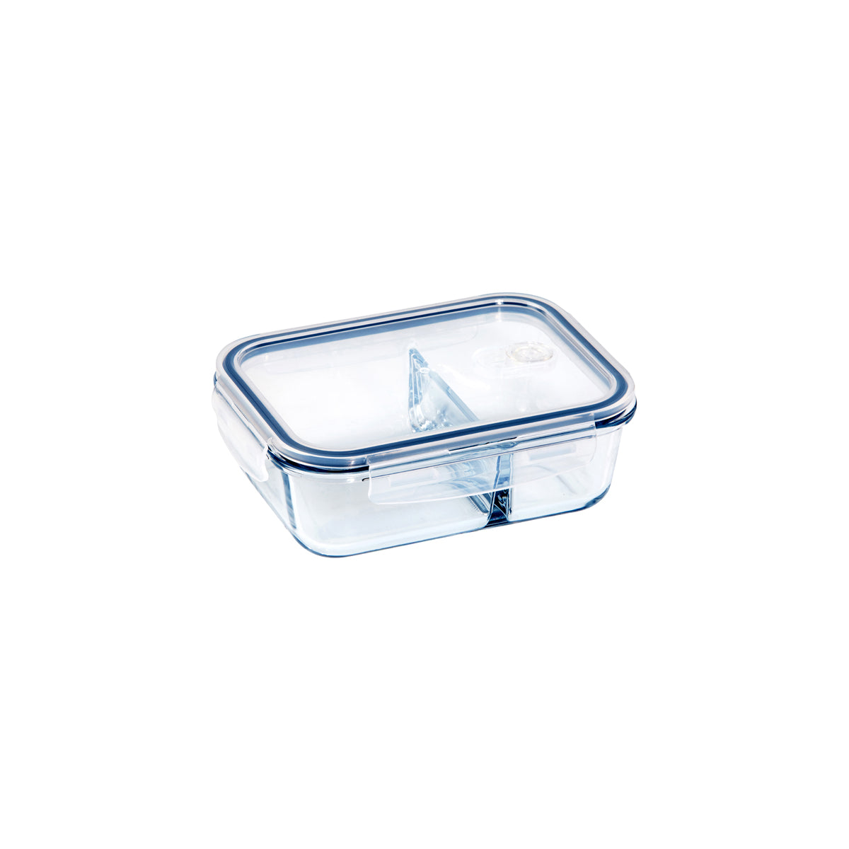 ETR48142 Eterna Glass Containers 2 Divider Rectangular 930ml Tomkin Australia Hospitality Supplies