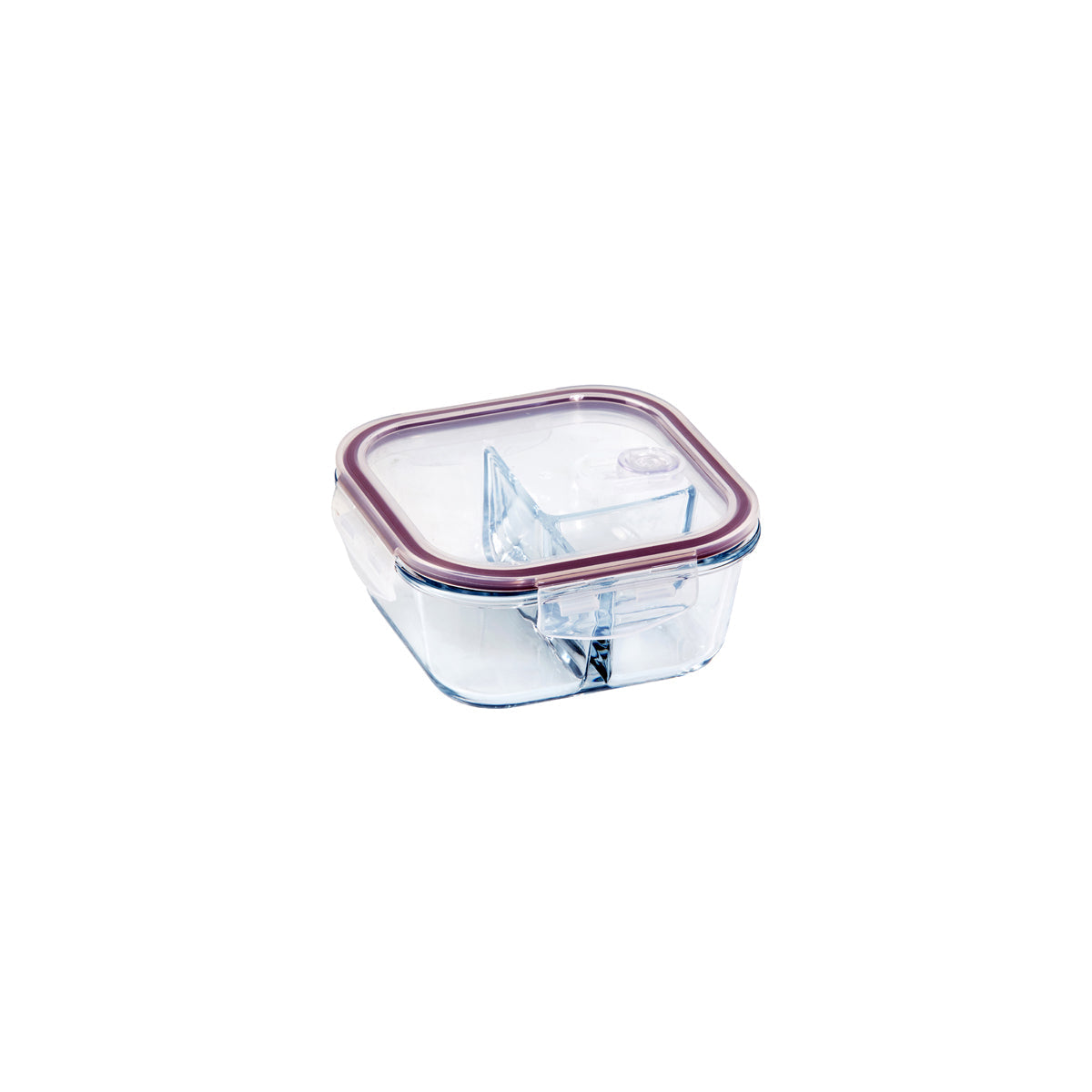 ETR48144 Eterna Glass Containers 3 Divider Square 800ml Tomkin Australia Hospitality Supplies