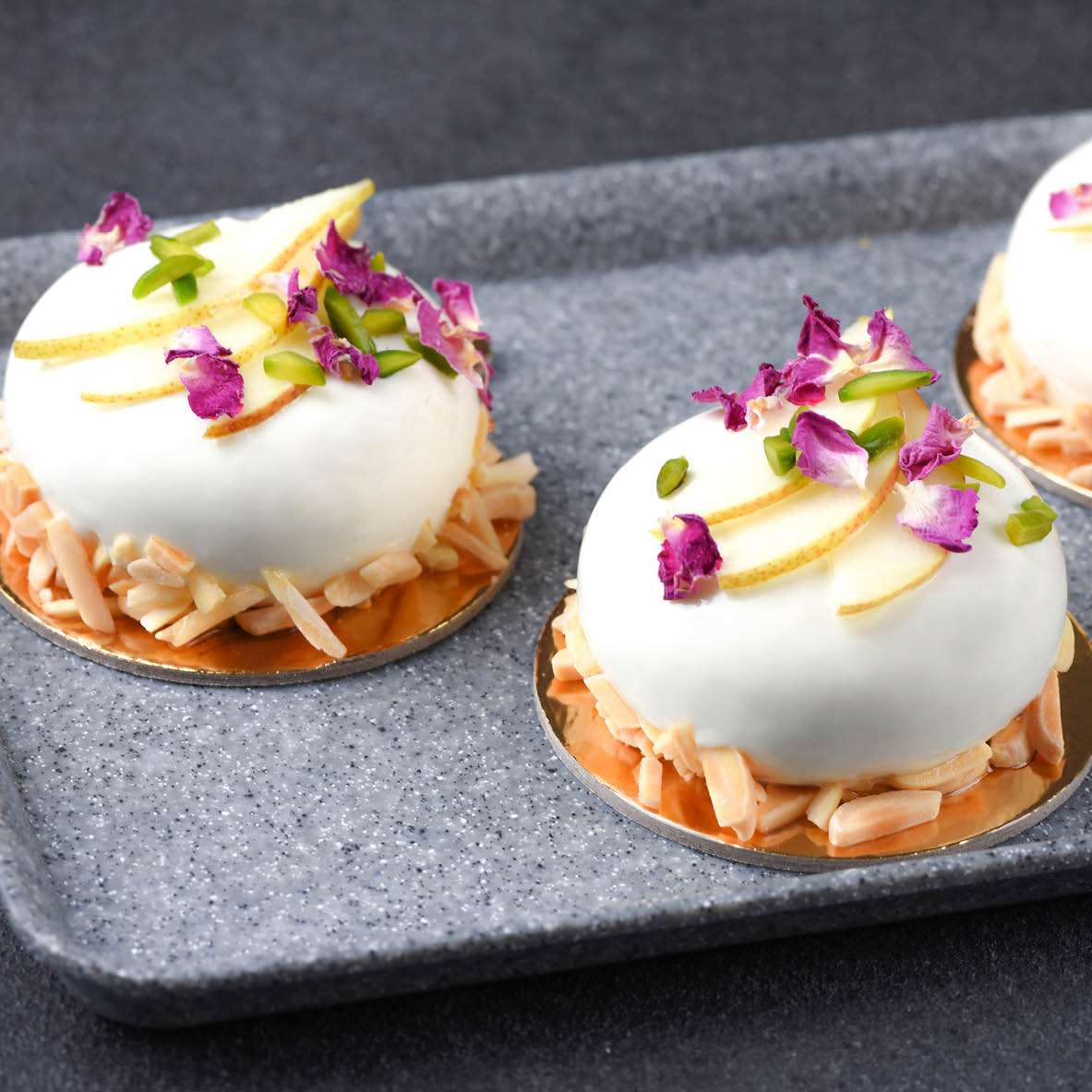 49258-CON JAB Melamine Concrete Gastronorm Tray 530x325x20mm Tomkin Australia Hospitality Supplies