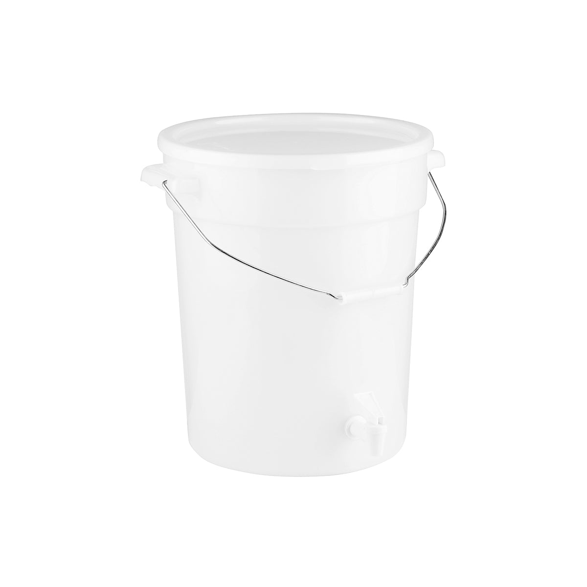 JW-BD20 Jiwins Bucket Beverage Dispenser White 20Lt Tomkin Australia Hospitality Supplies