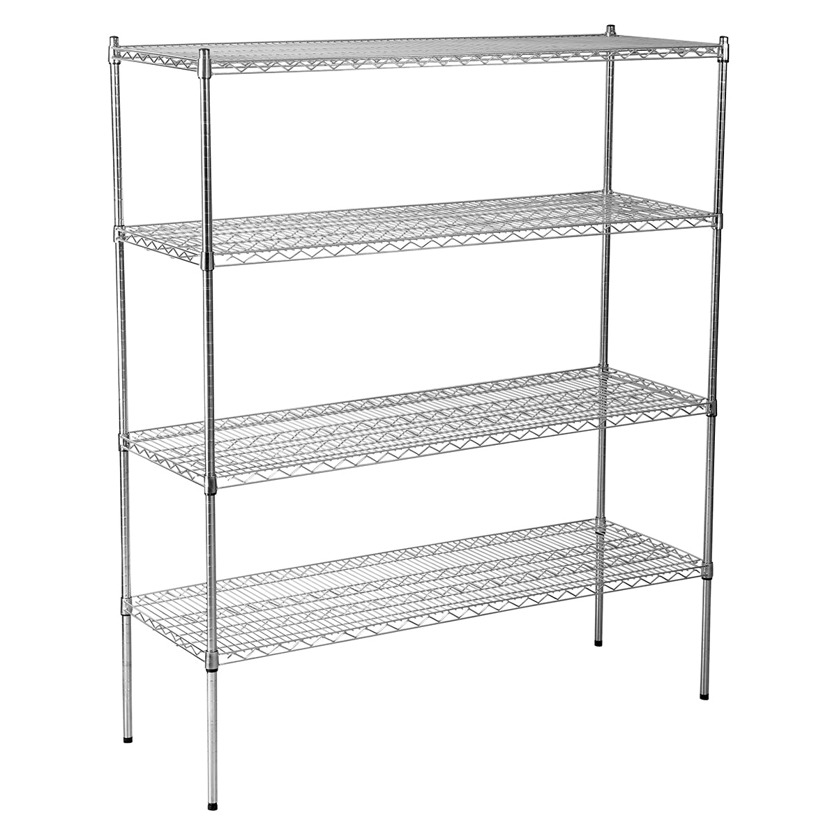 JW-CN722471 Jiwins Wire Shelf Complete Unit Chrome Plated 1825x610x1800mm Tomkin Australia Hospitality Supplies