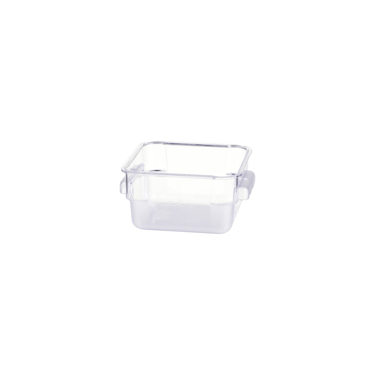 JW-P-060C Jiwins Square Food Storage Container Polycarbonate 180x180x100mm / 2Lt Tomkin Australia Hospitality Supplies