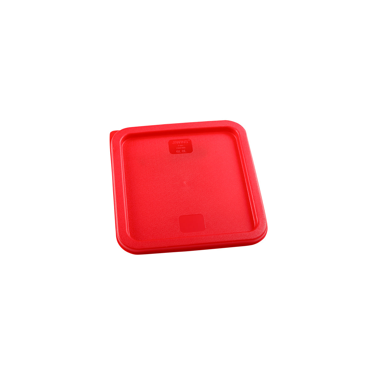 JW-P-081 Jiwins Square Lid to Suit Food Container Red 230x230x16mm Tomkin Australia Hospitality Supplies