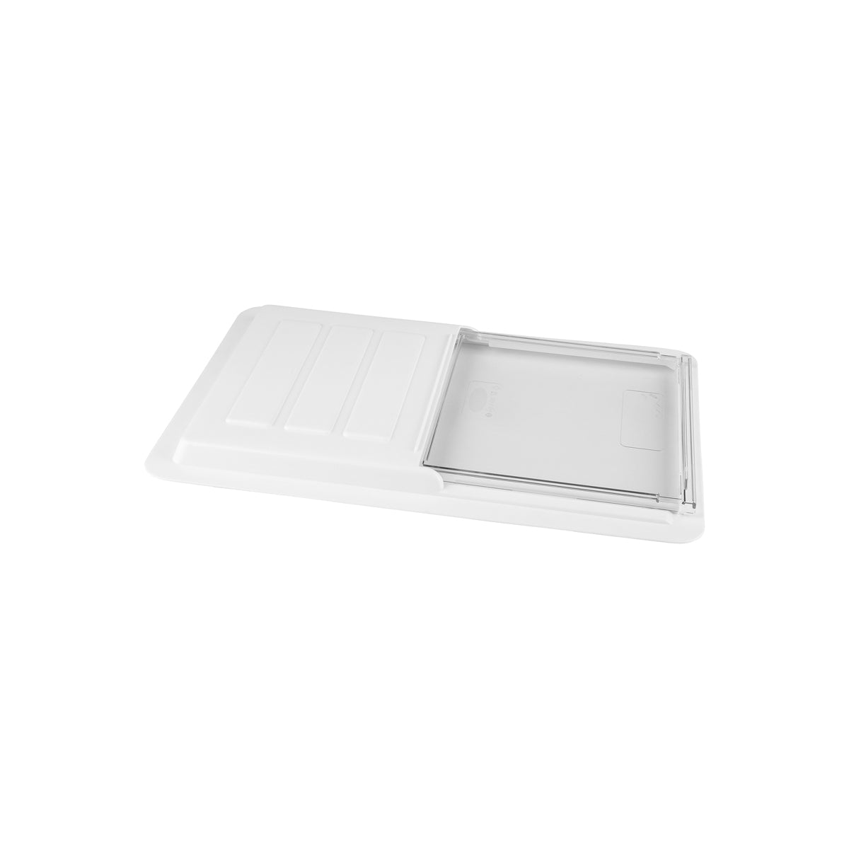 JW-P-085 Jiwins Sliding Lid to Suit Food Pan White 450x300x31mm Tomkin Australia Hospitality Supplies