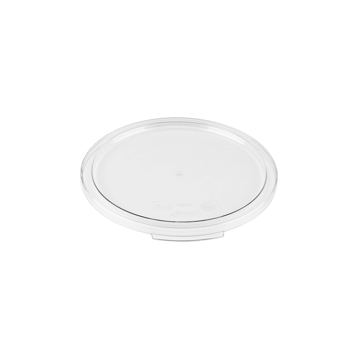 JW-P-093C Jiwins Round Lid to Suit Food Container Polycarbonate 320x15mm Tomkin Australia Hospitality Supplies