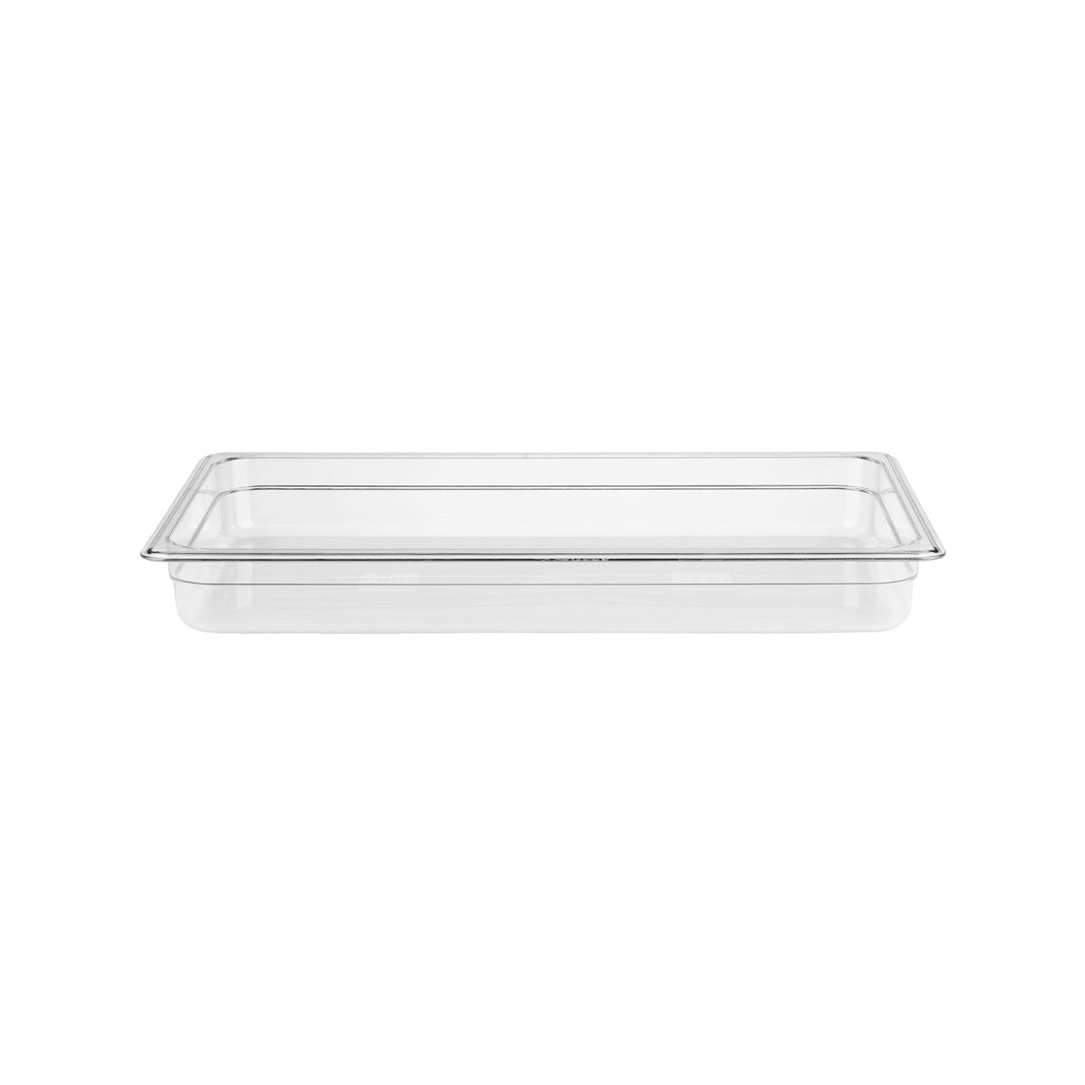 JW-P112-CLEAR Jiwins Gastronorm Pan Polycarbonate Clear 1/1 Size 65mm Tomkin Australia Hospitality Supplies