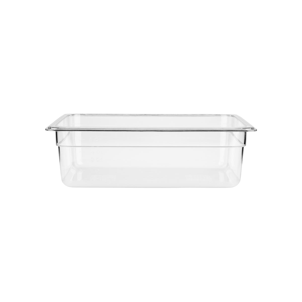 JW-P114-CLEAR Jiwins Gastronorm Pan Polycarbonate Clear 1/1 Size 100mm Tomkin Australia Hospitality Supplies