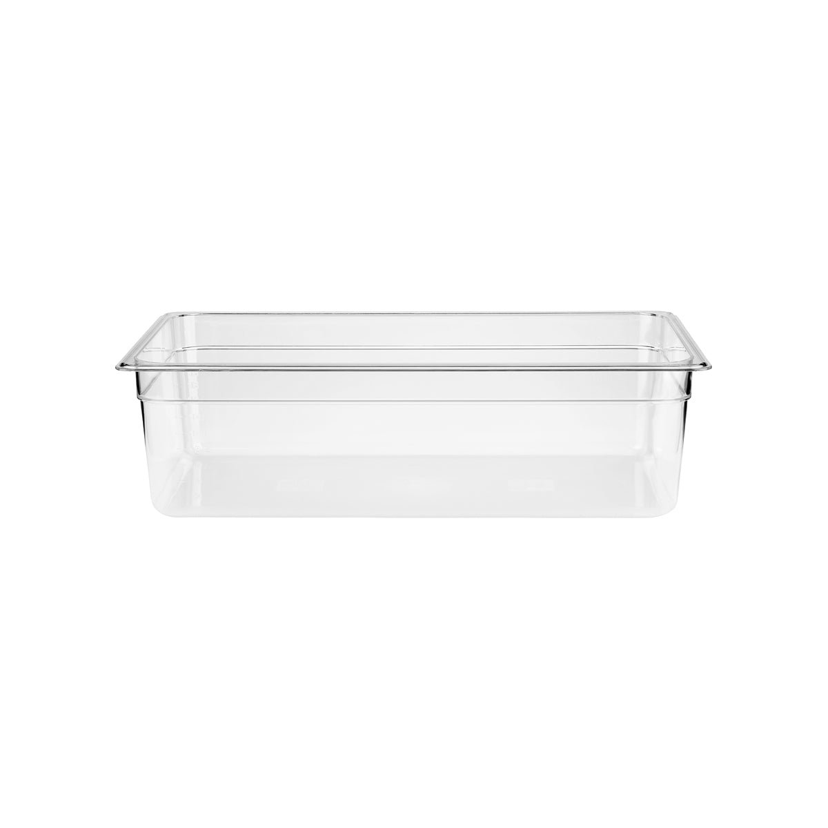 JW-P116-CLEAR Jiwins Gastronorm Pan Polycarbonate Clear 1/1 Size 150m Tomkin Australia Hospitality Supplies