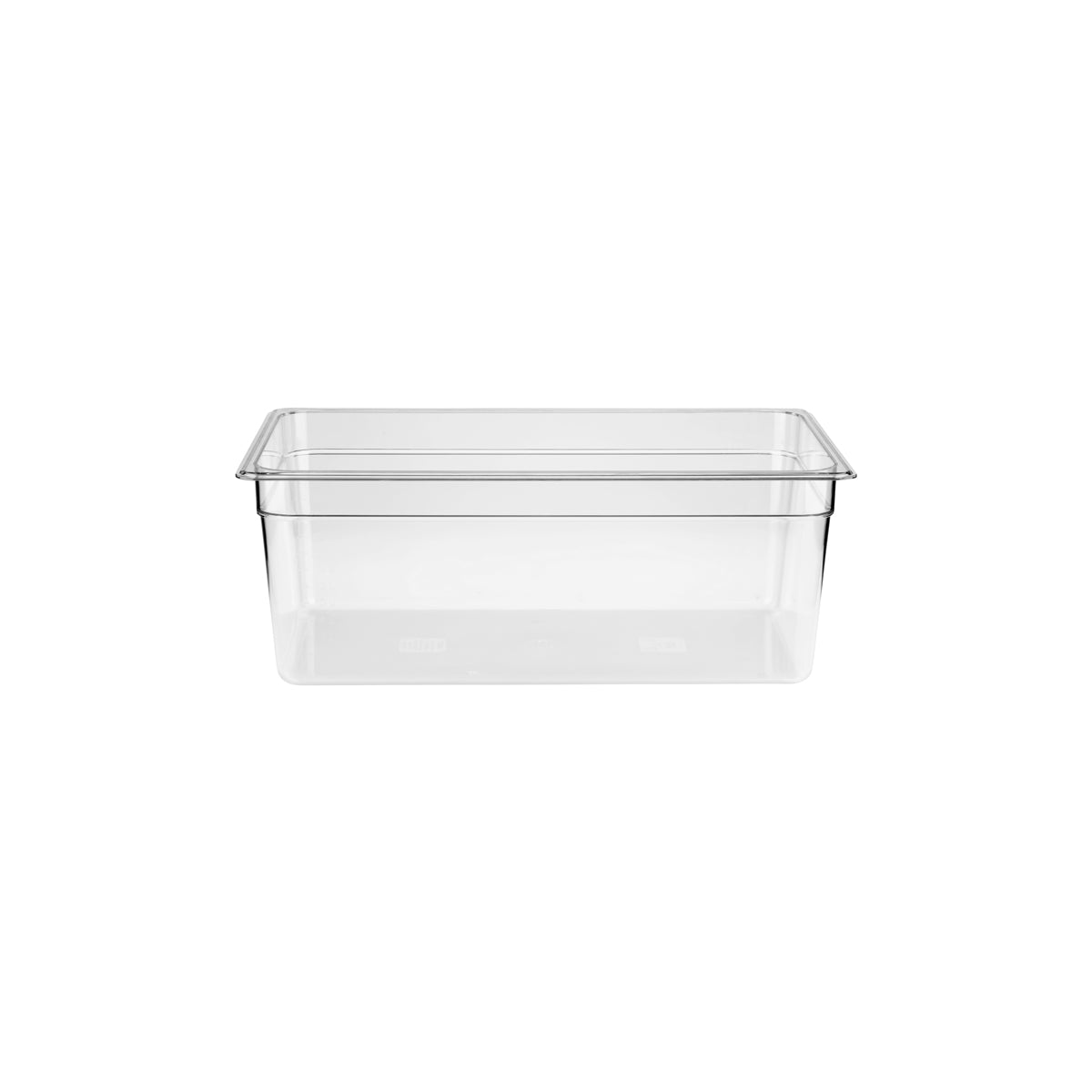 JW-P128-CLEAR Jiwins Gastronorm Pan Polycarbonate Clear 1/2 Size 200mm Tomkin Australia Hospitality Supplies