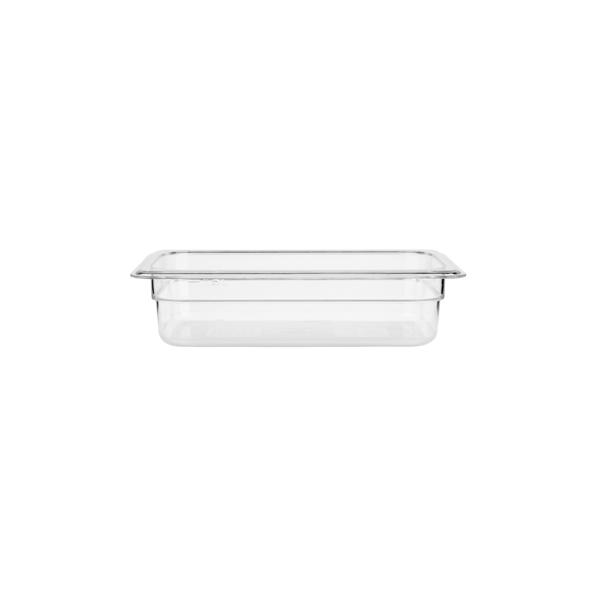 JW-P134-CLEAR Jiwins Gastronorm Pan Polycarbonate Clear 1/3 Size 100mm Tomkin Australia Hospitality Supplies