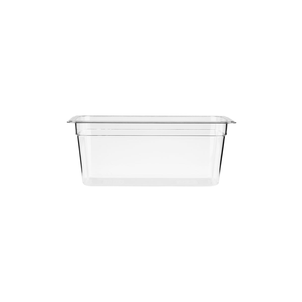 JW-P136-CLEAR Jiwins Gastronorm Pan Polycarbonate Clear 1/3 Size 150mm Tomkin Australia Hospitality Supplies