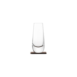 Whisky Islay Mixer Glass & Walnut Coaster 325ml 2pc Set - DISCONTINUED BY SUPPLIER