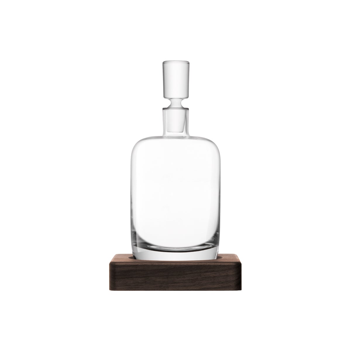 LSAG1216-39-301 LSA Whisky Renfrew Decanter &amp; Walnut Base 1100ml Tomkin Australia Hospitality Supplies