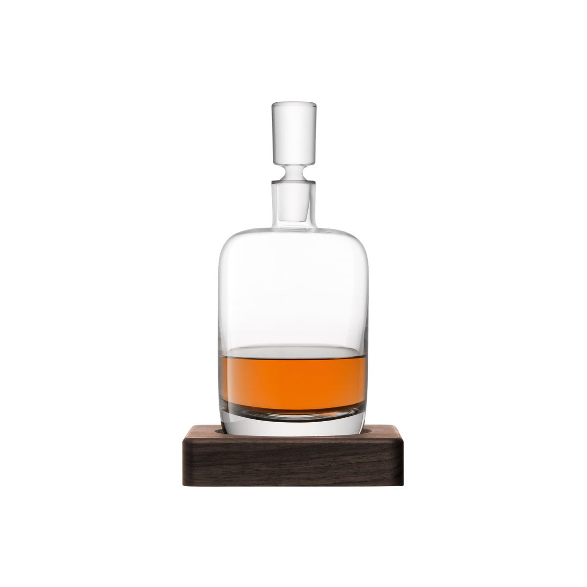 Whisky Renfrew Decanter &amp; Walnut Base 1100ml