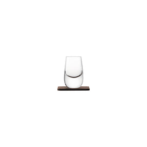 Whisky Islay Shot Glass & Walnut Coaster 80ml 2pc Set - DISCONTINUED BY SUPPLIER