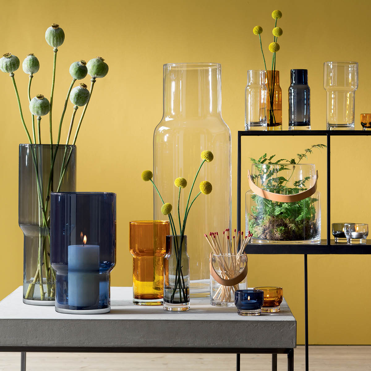 Utility Vase Amber 220mm - DISCONTINUED BY SUPPLIER