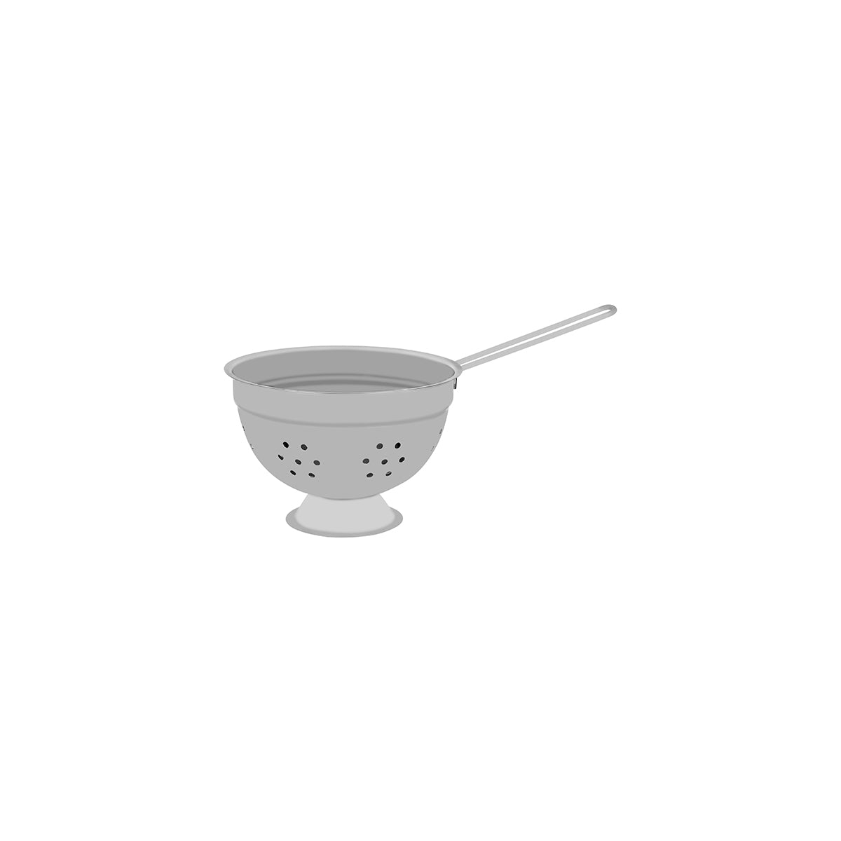 MINI-08220 Chef Inox Miniatures Colander Stainless Steel with Long Handle 120x90mm Tomkin Australia Hospitality Supplies